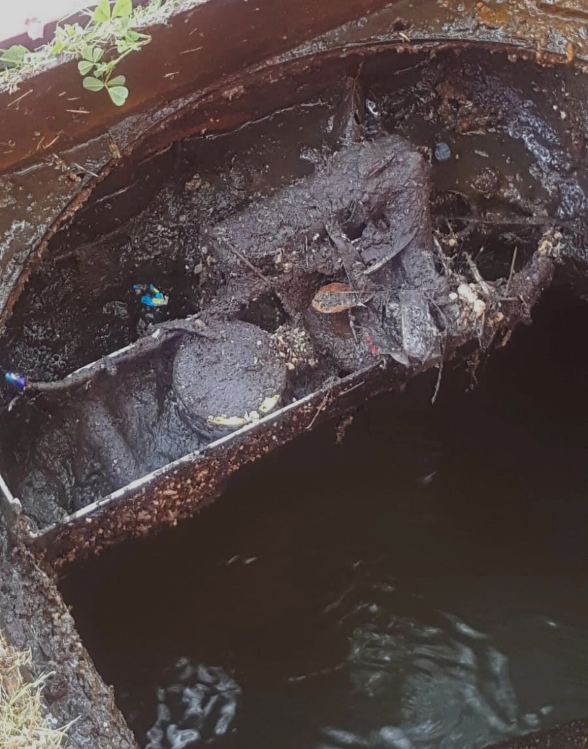 A sensor in a challenging environment where an antenna is obscured by dirt