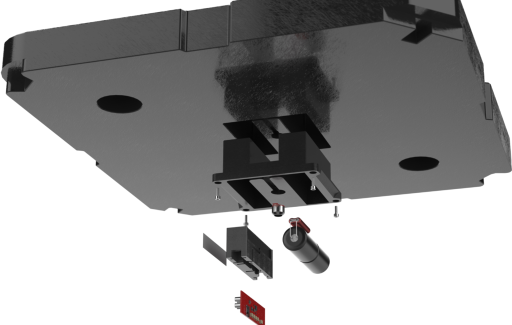 Image of the UDlive Sensor fit system on a UDlive Manhole Cover.