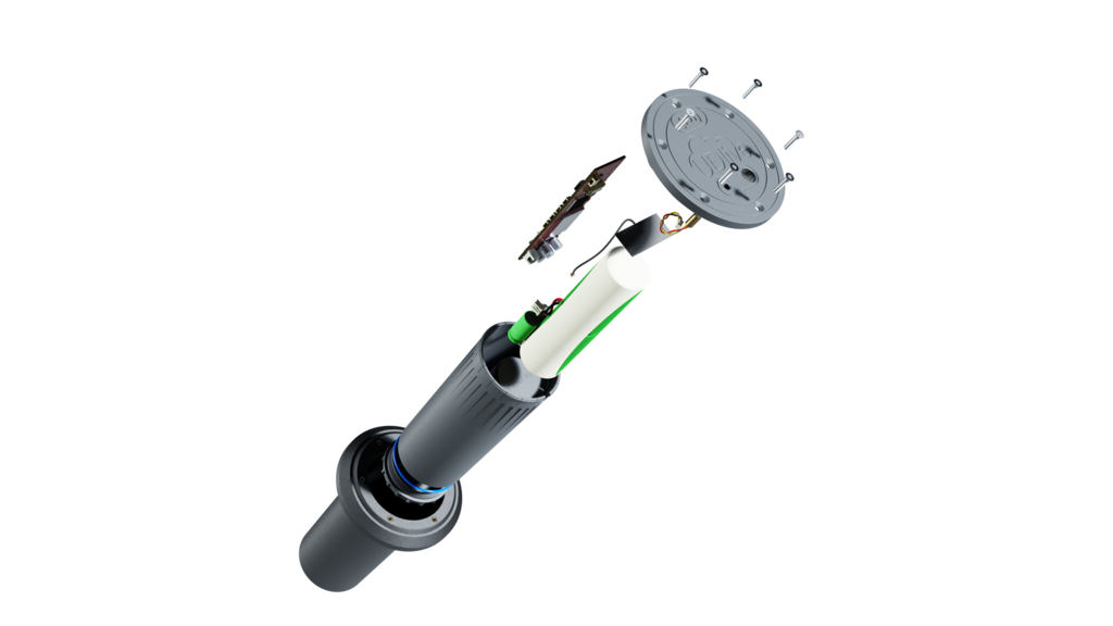 The components of the UDlive Road Temperature Sensor.