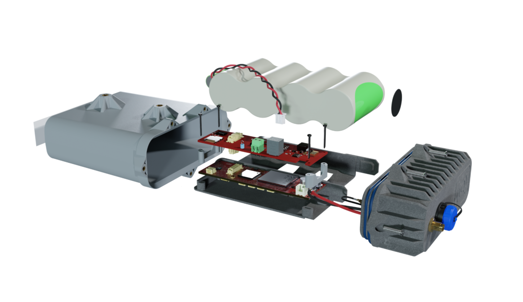 Image of the components of the UDlive CatsEye II RTU